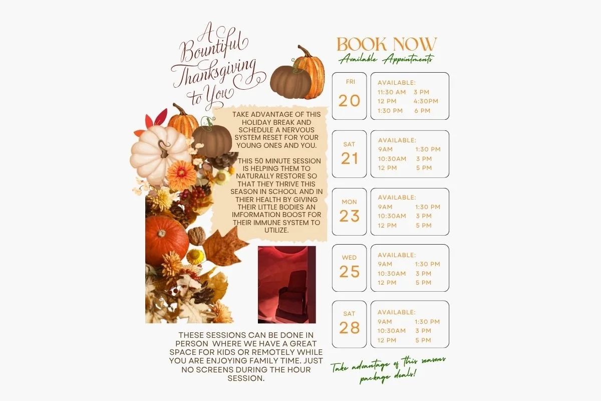 Thanksgiving break schedule