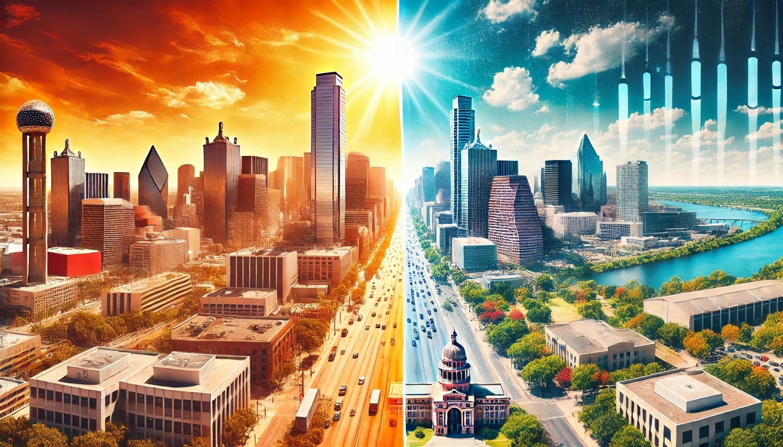 Is Dallas or Austin Hotter?