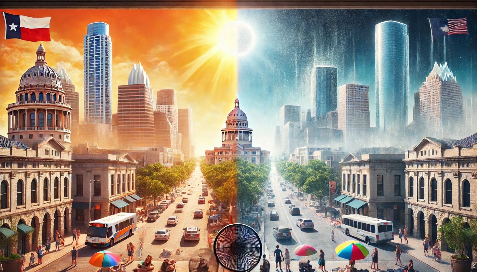 Is Austin hotter than Houston?