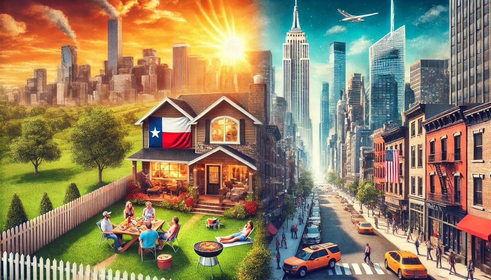 Is it more expensive to live in Texas or New York?