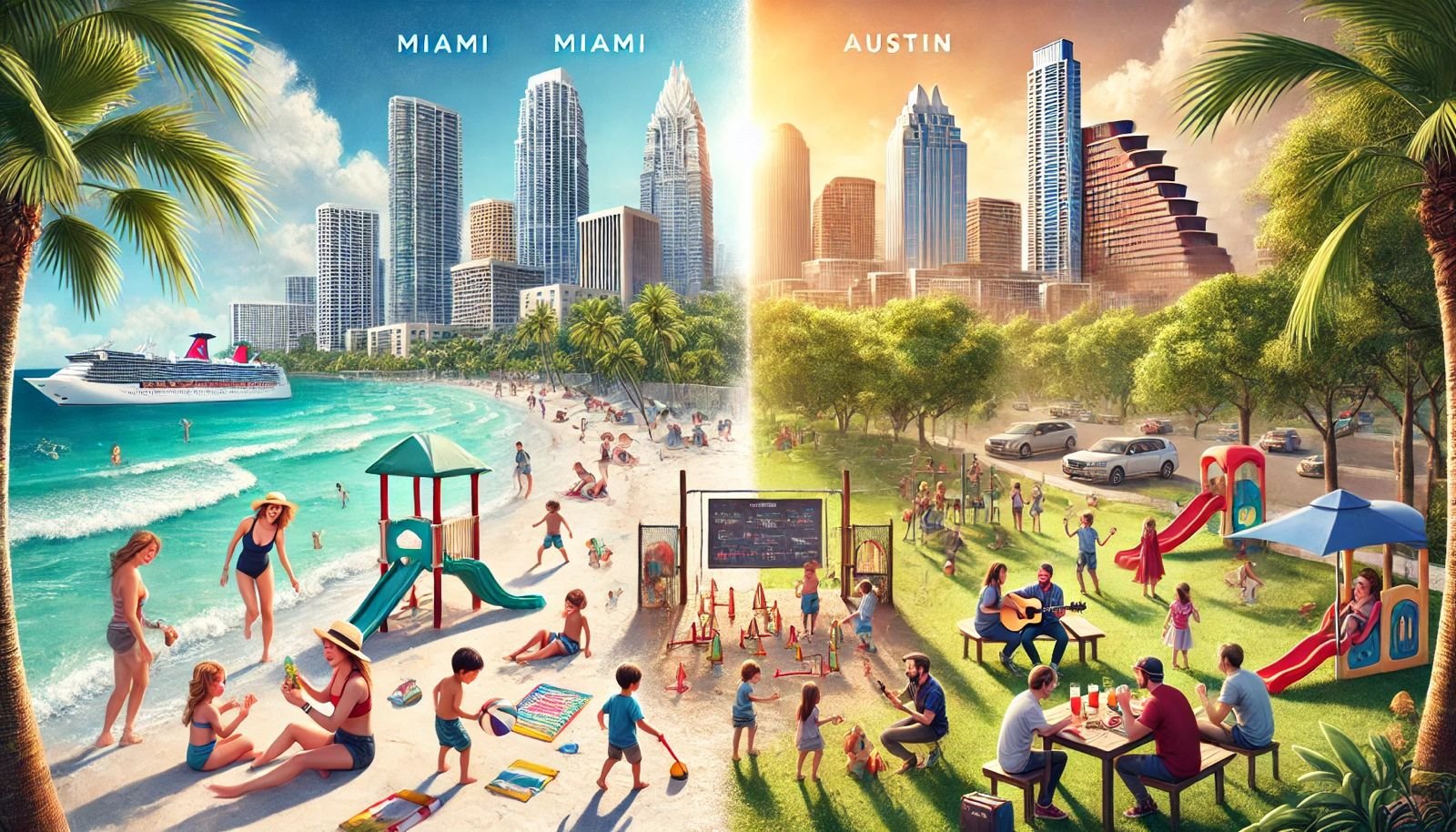 Is Miami or Austin Better for Raising Kids?