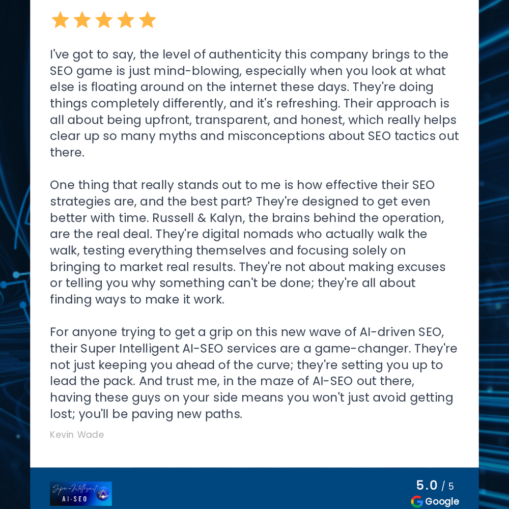Kevin Waade Google Review