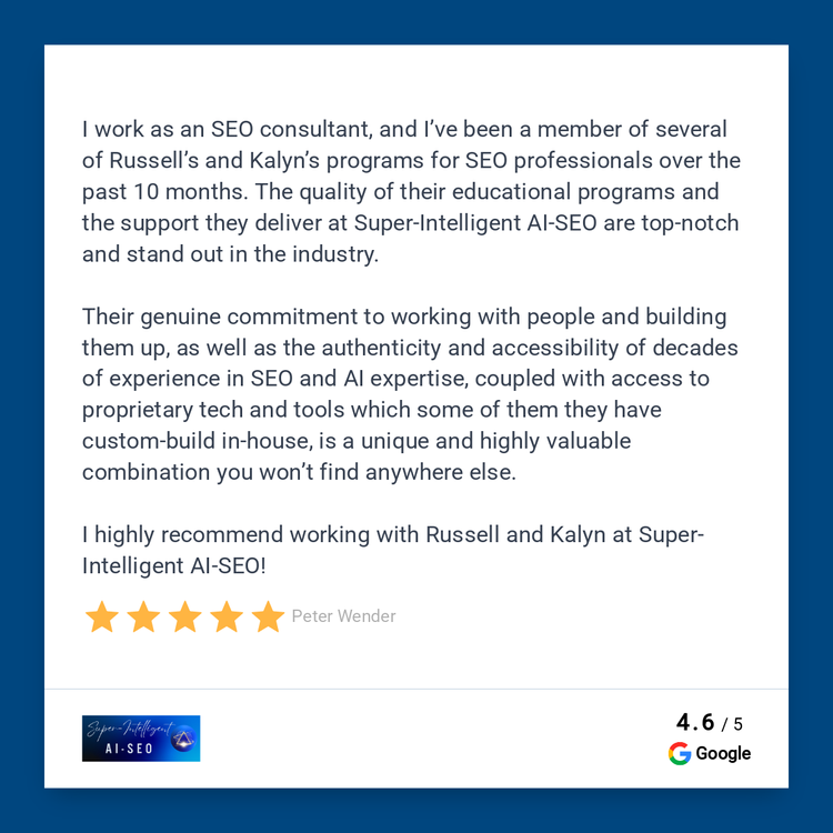 Review from Peter Wender
