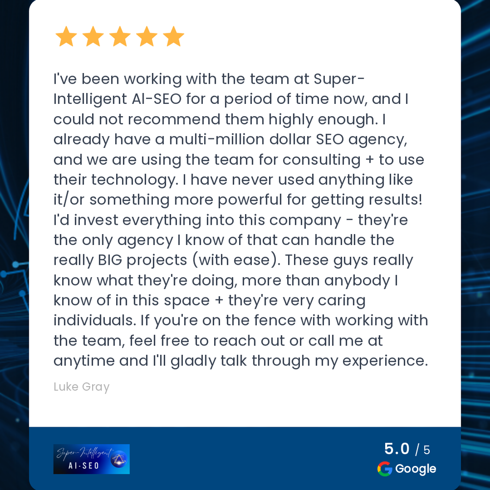 Luke Gray Google Review