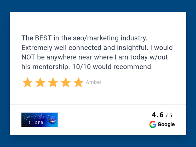 Amber Google Review