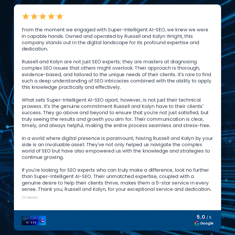 24 Media Google Review