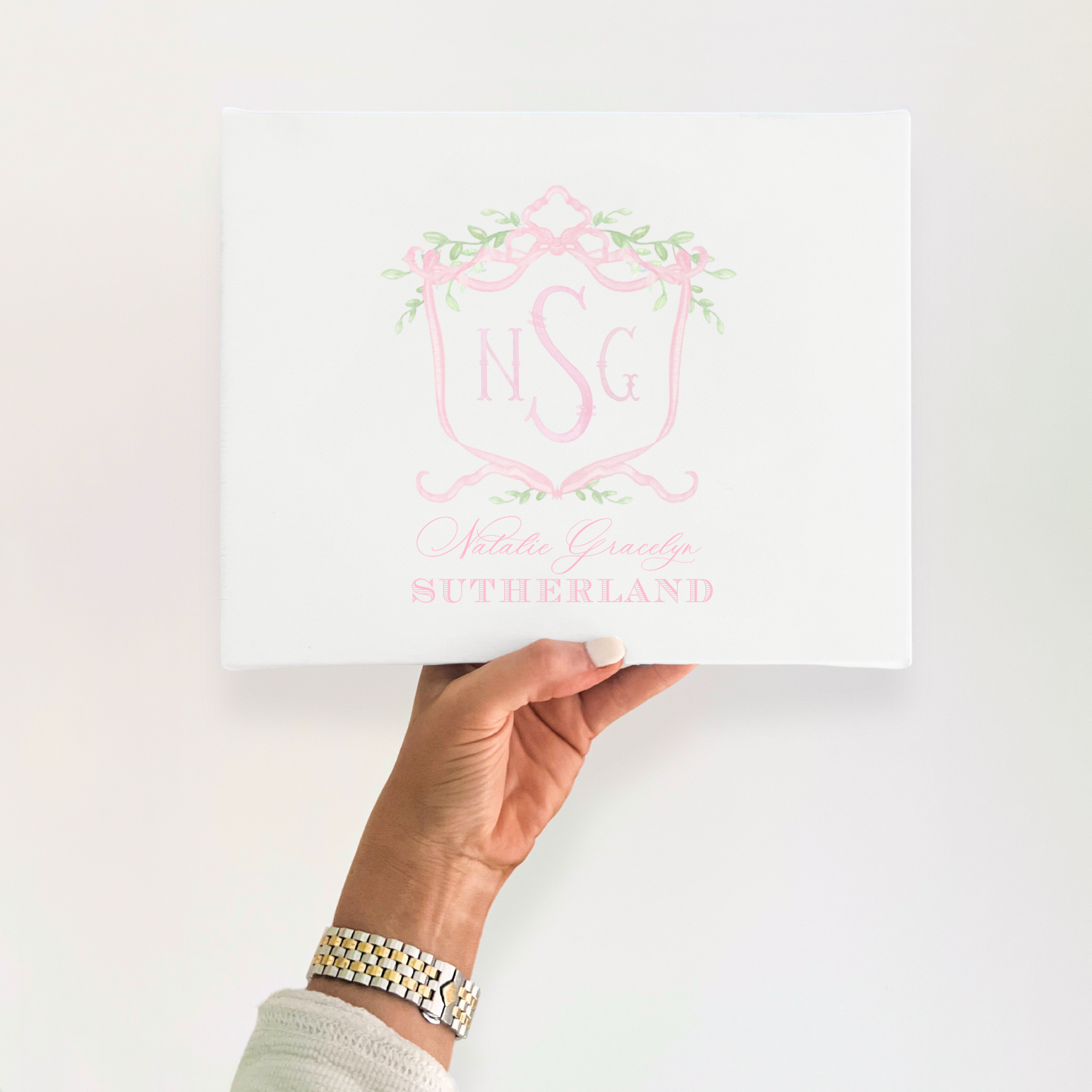Watercolor Baby Name Sign (Pink or Blue)