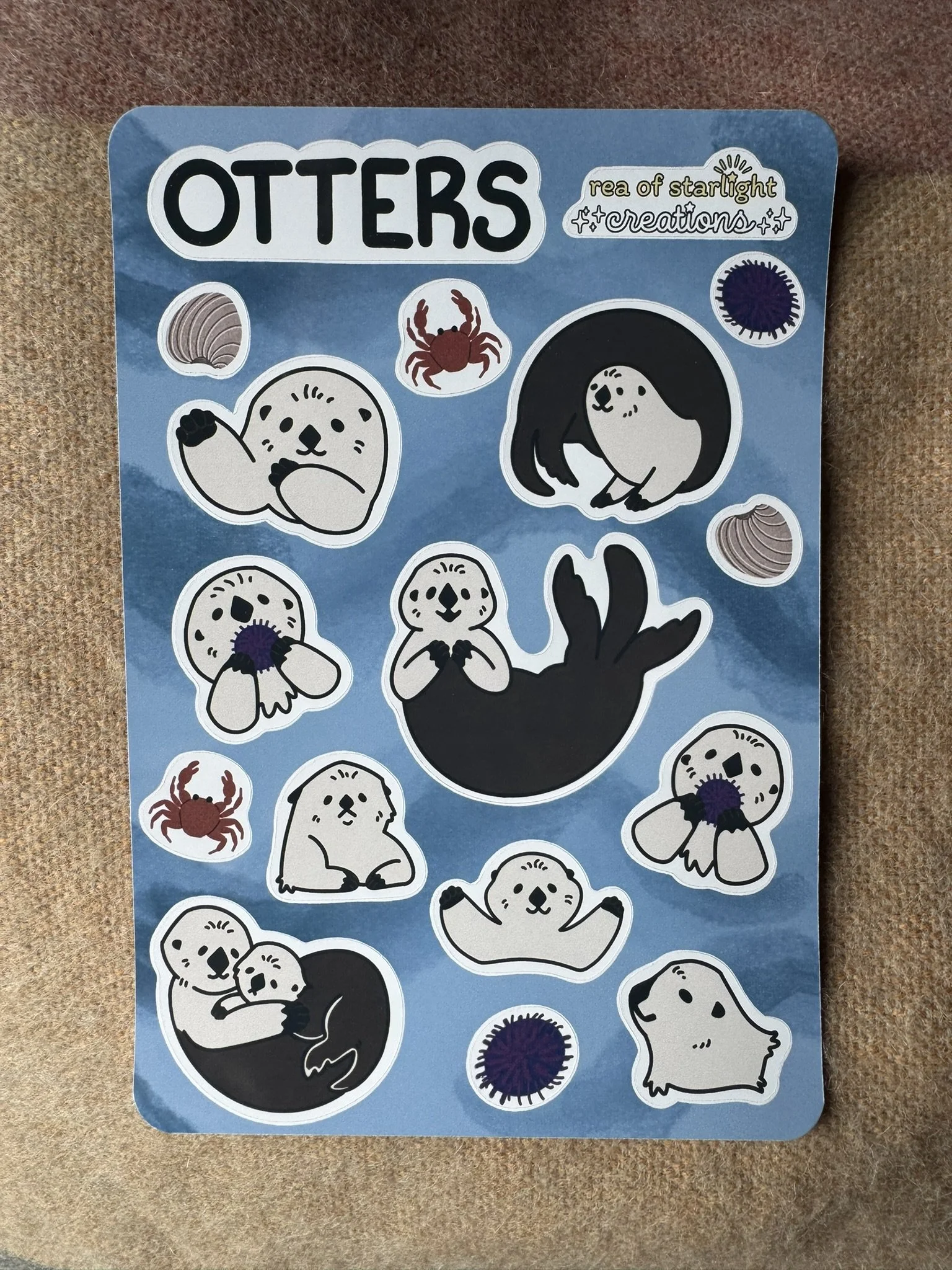 Sea Otters Sticker Sheet