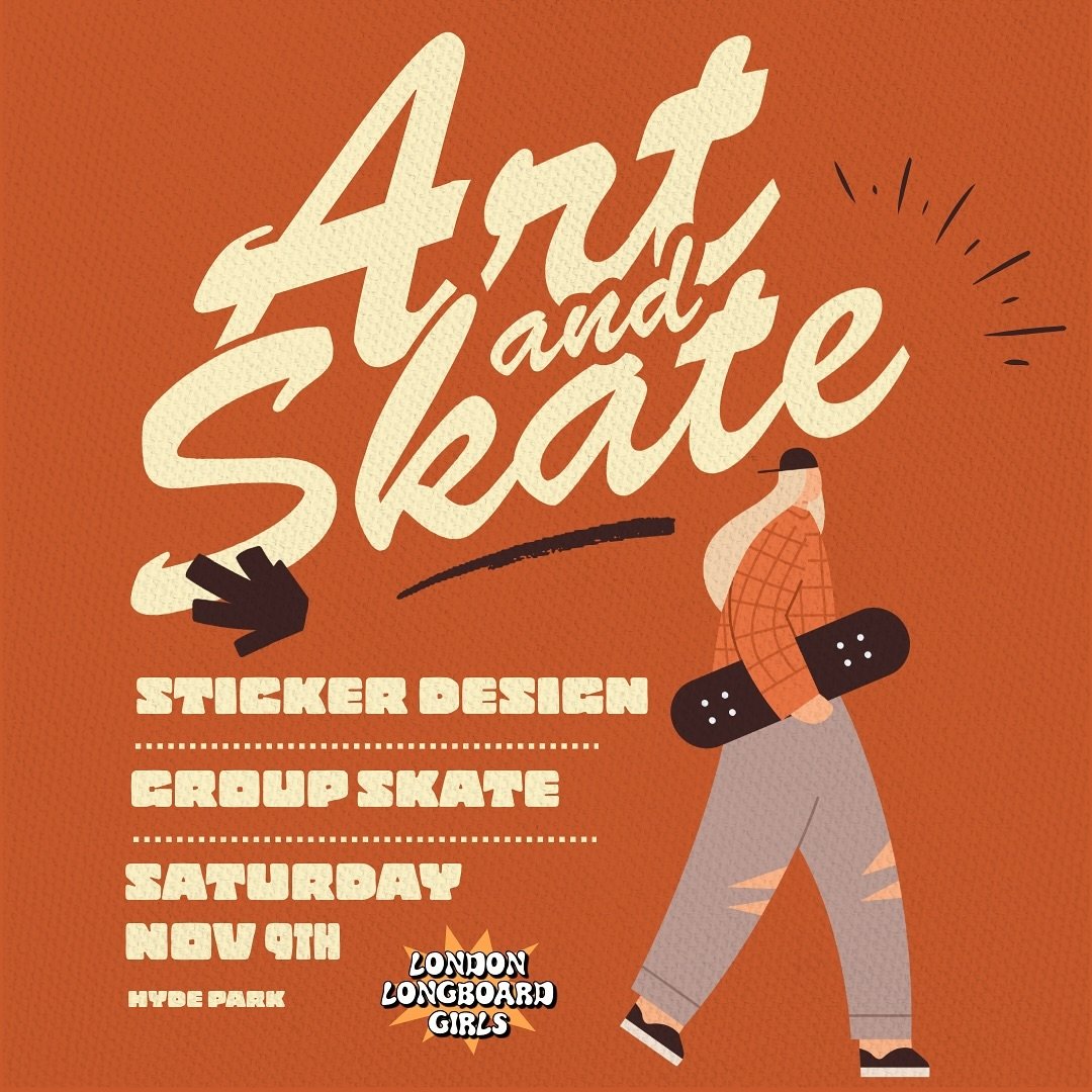 What if you could design the first London Longboard Girls sticker?! 🤩🎨

Grab your boards and sharpen your pencils! 🛹✏️ We are hosting a special Art &amp; Skate meetup, where you can help us design the LLG stickers YOU would like to see out in the 