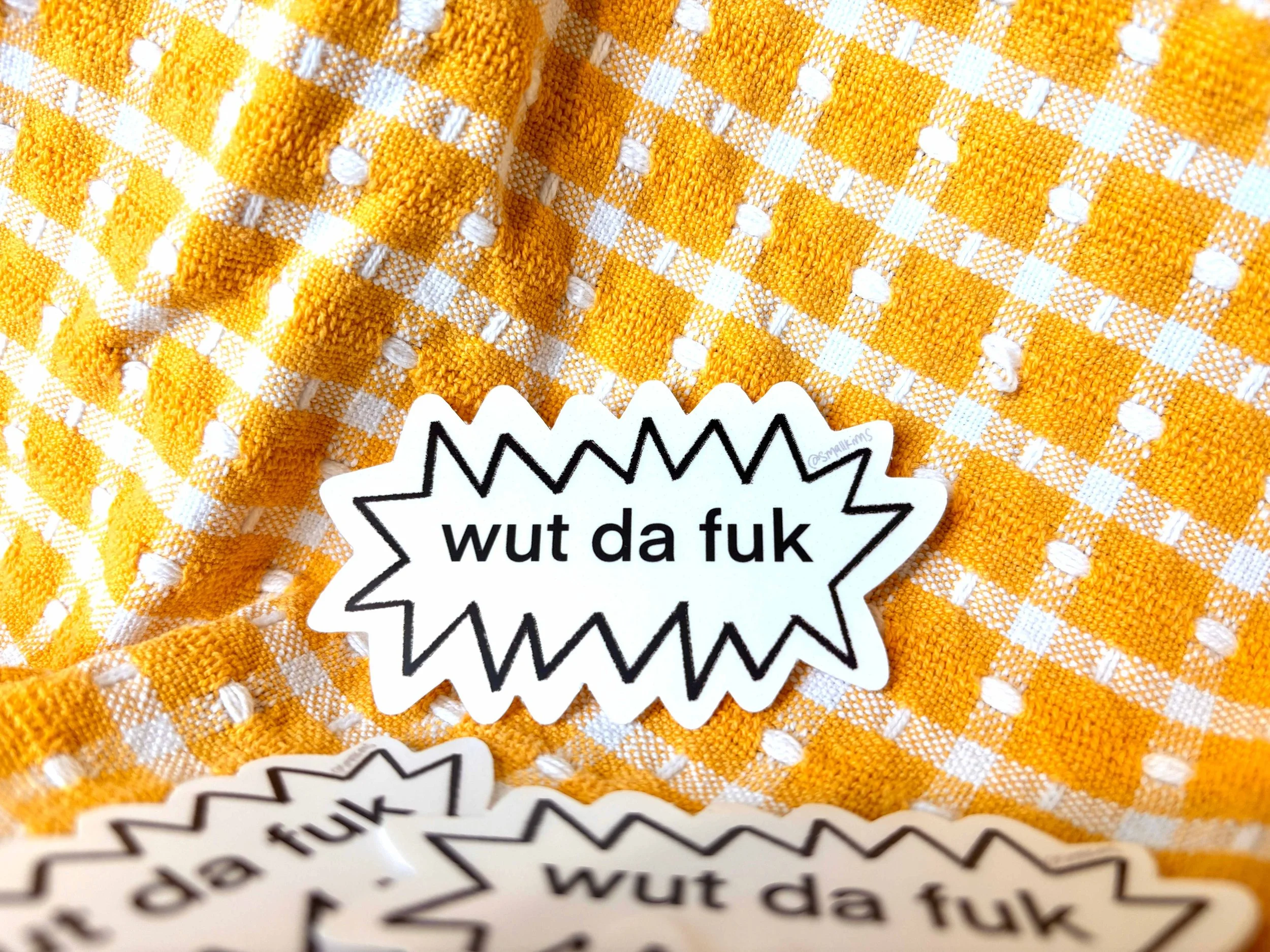 wat da fuk sticker