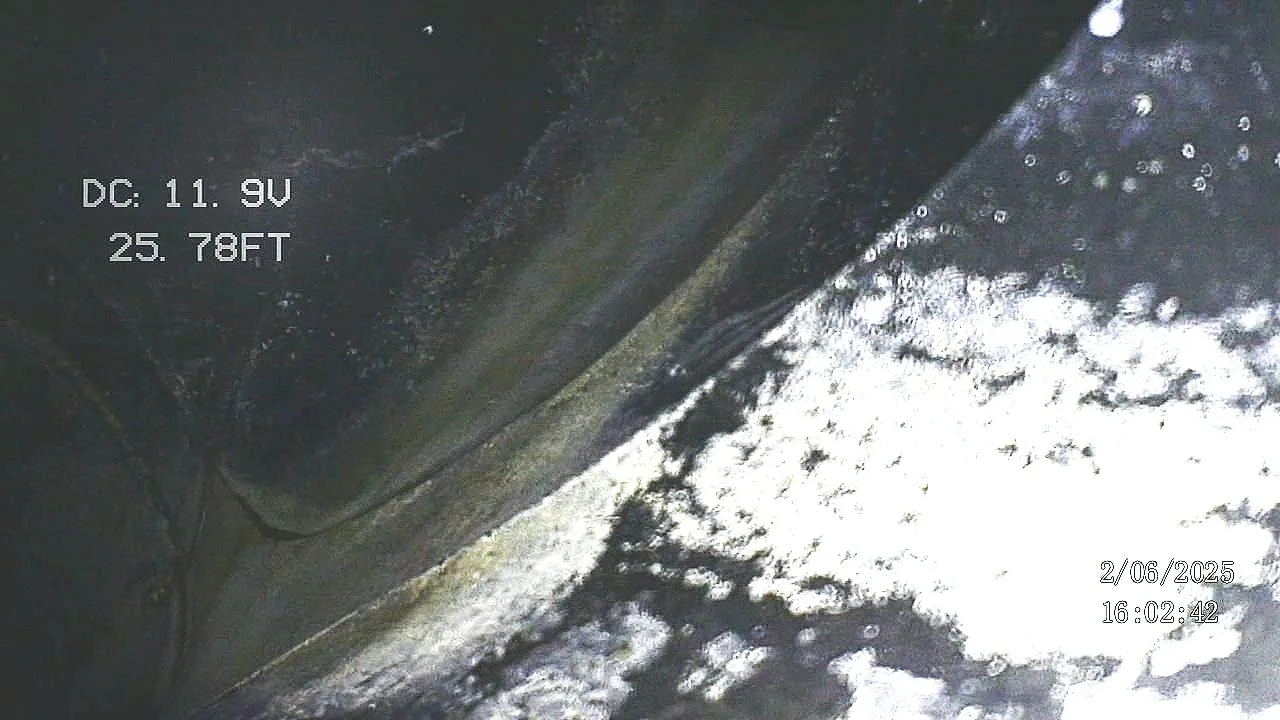 Sewer Cam, "in the Y"