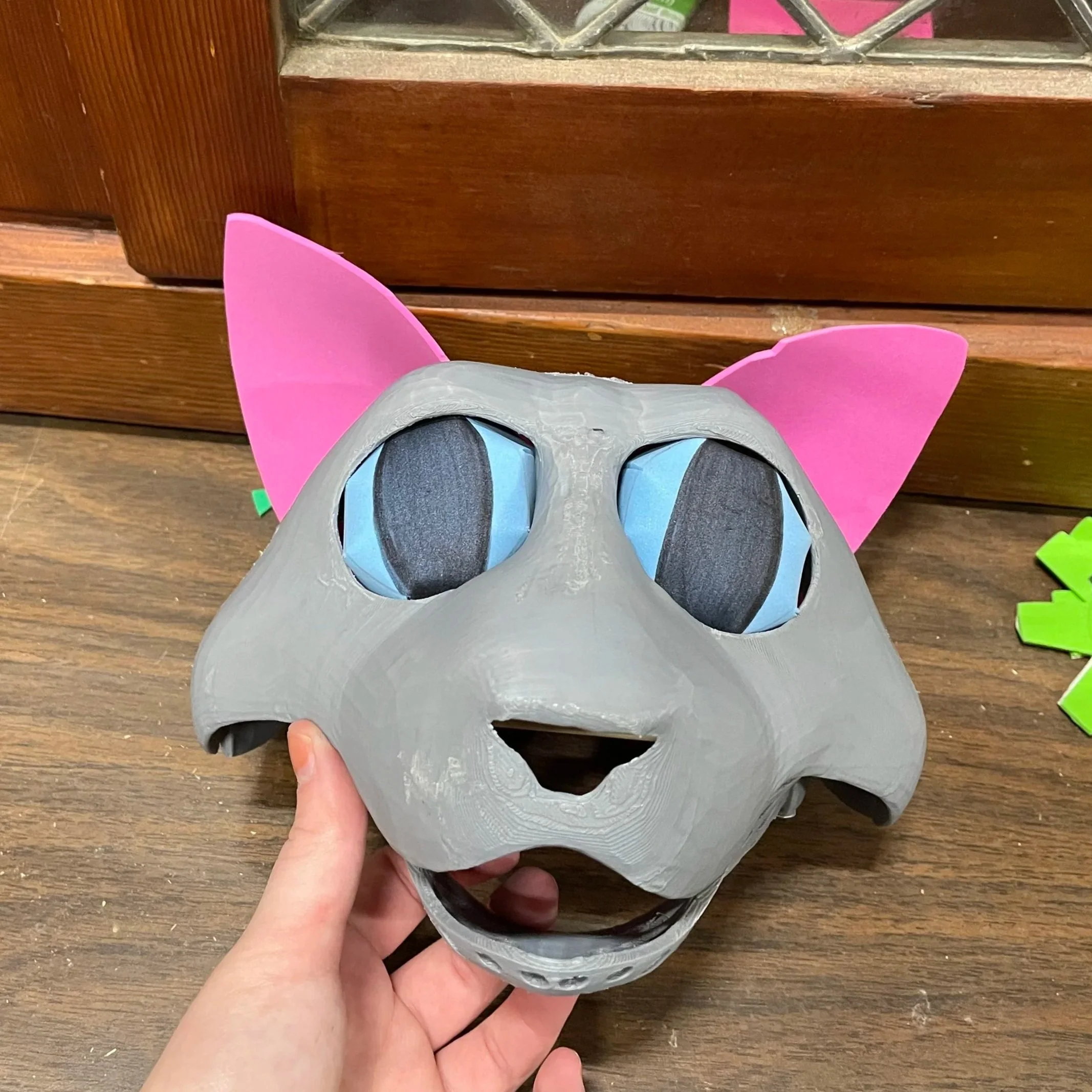Cat puppet head, STL by Tioh on printables.com