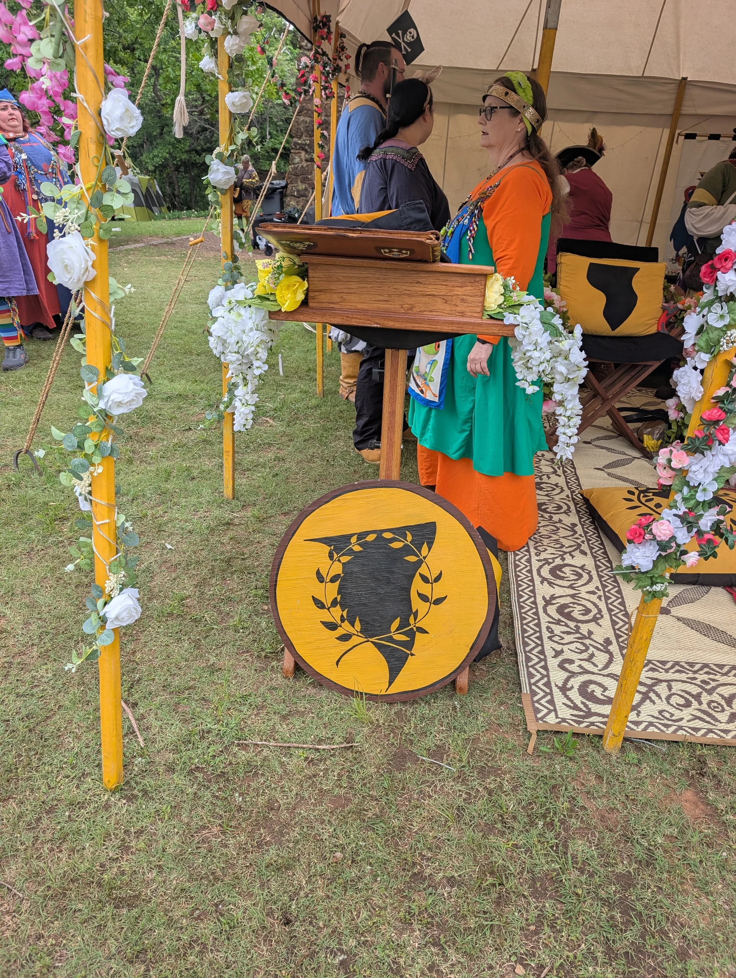 Baronial Podium wide shot day