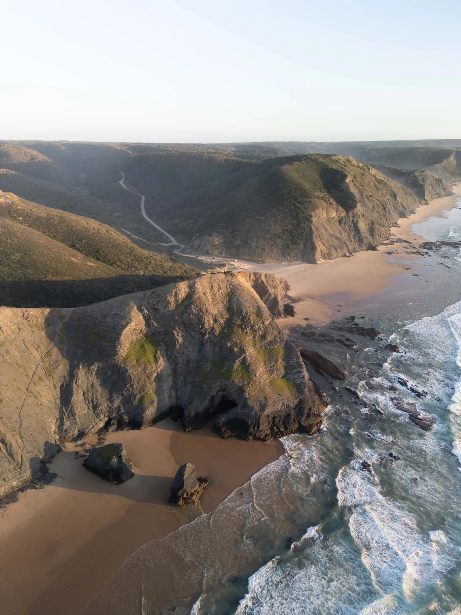 Unedited RAW photograph of the West Algarve coast