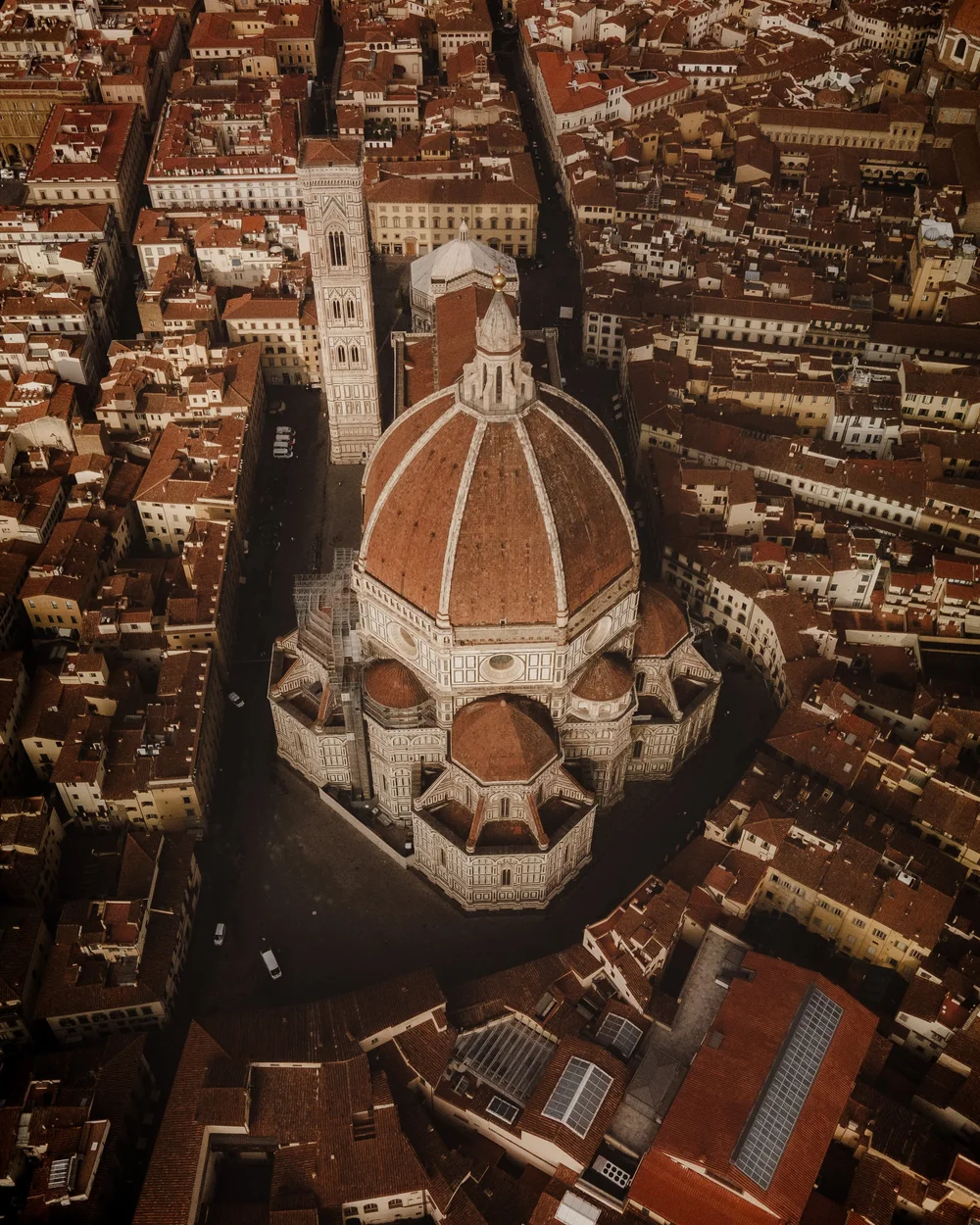 Luftaufnahme der Kathedrale von Florenz