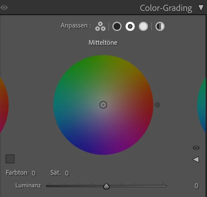 Color Grading Mitteltöne