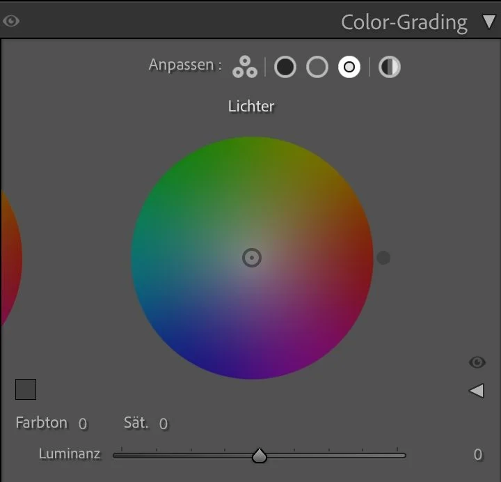 Color Grading Lichter