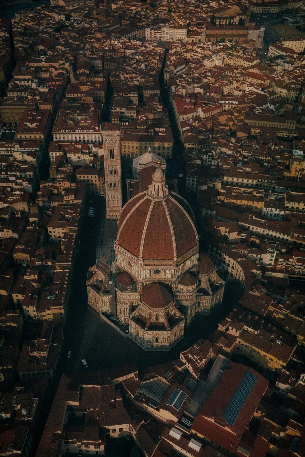 Luftaufnahme der Kathedrale von Florenz, Italien