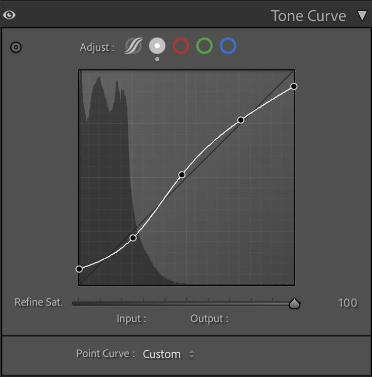 Tone curve — shaping contrast