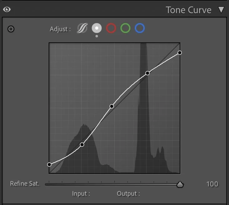 Refining the Contrast with the Tone Curve