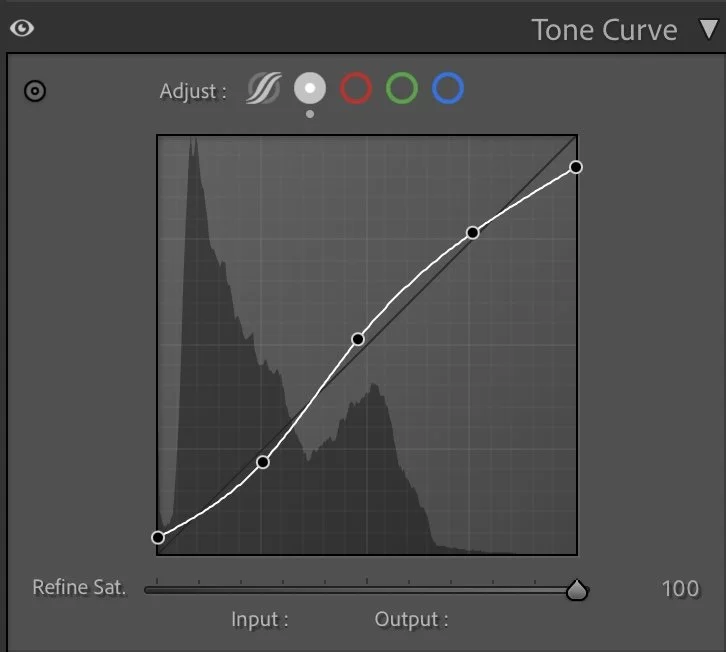 Tone curve — creating separation and depth
