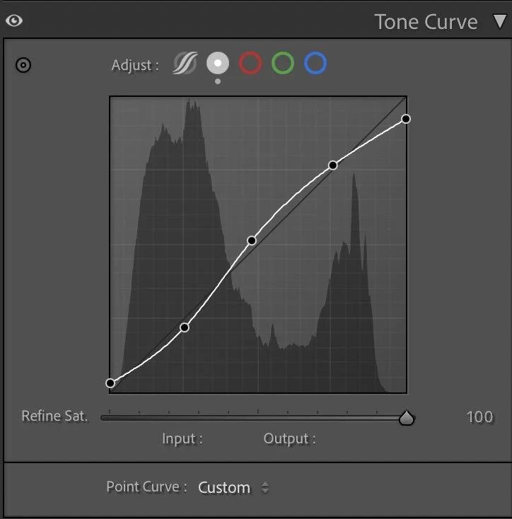 Tone curve — shaping the mood