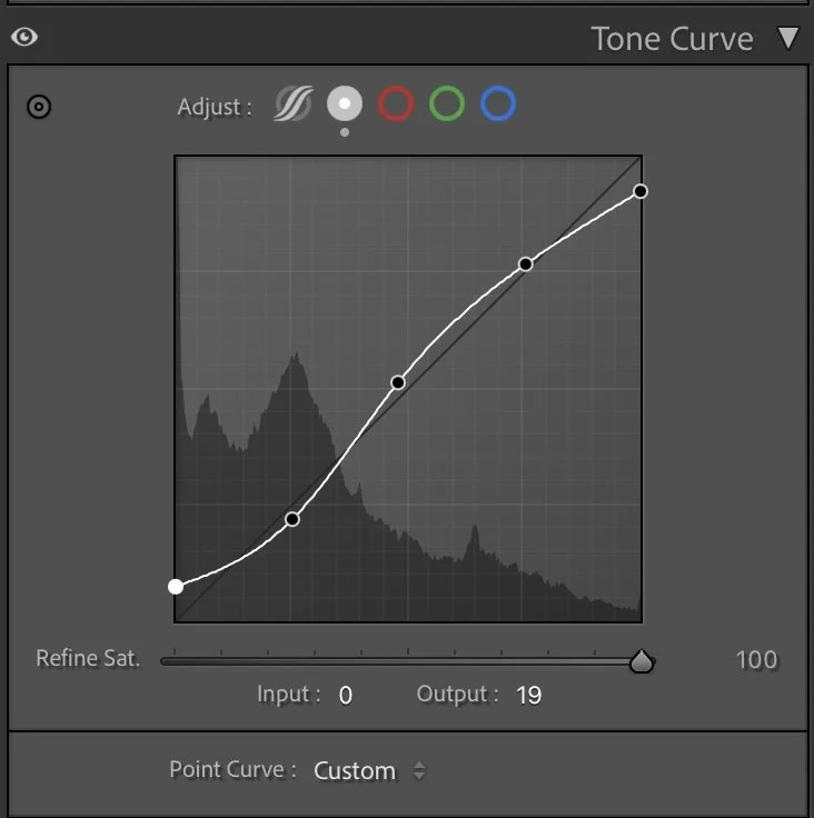 Tone curve — creating depth without contrast