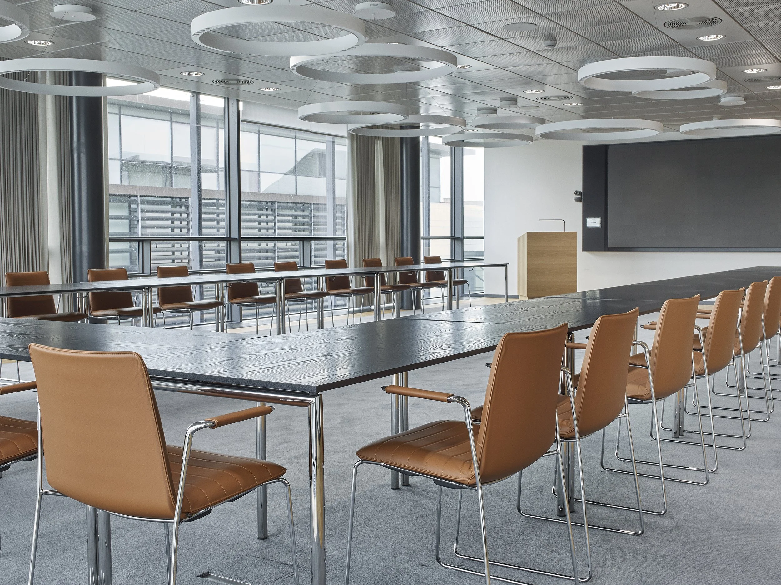 Nordea Education with FLEX stackable chairs in leather (1).jpg