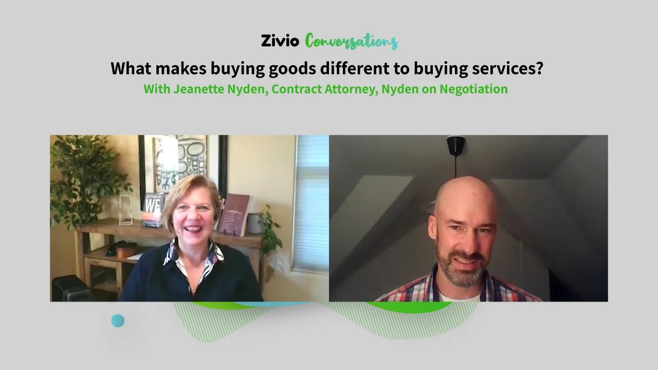 What makes buying goods different to buying services?