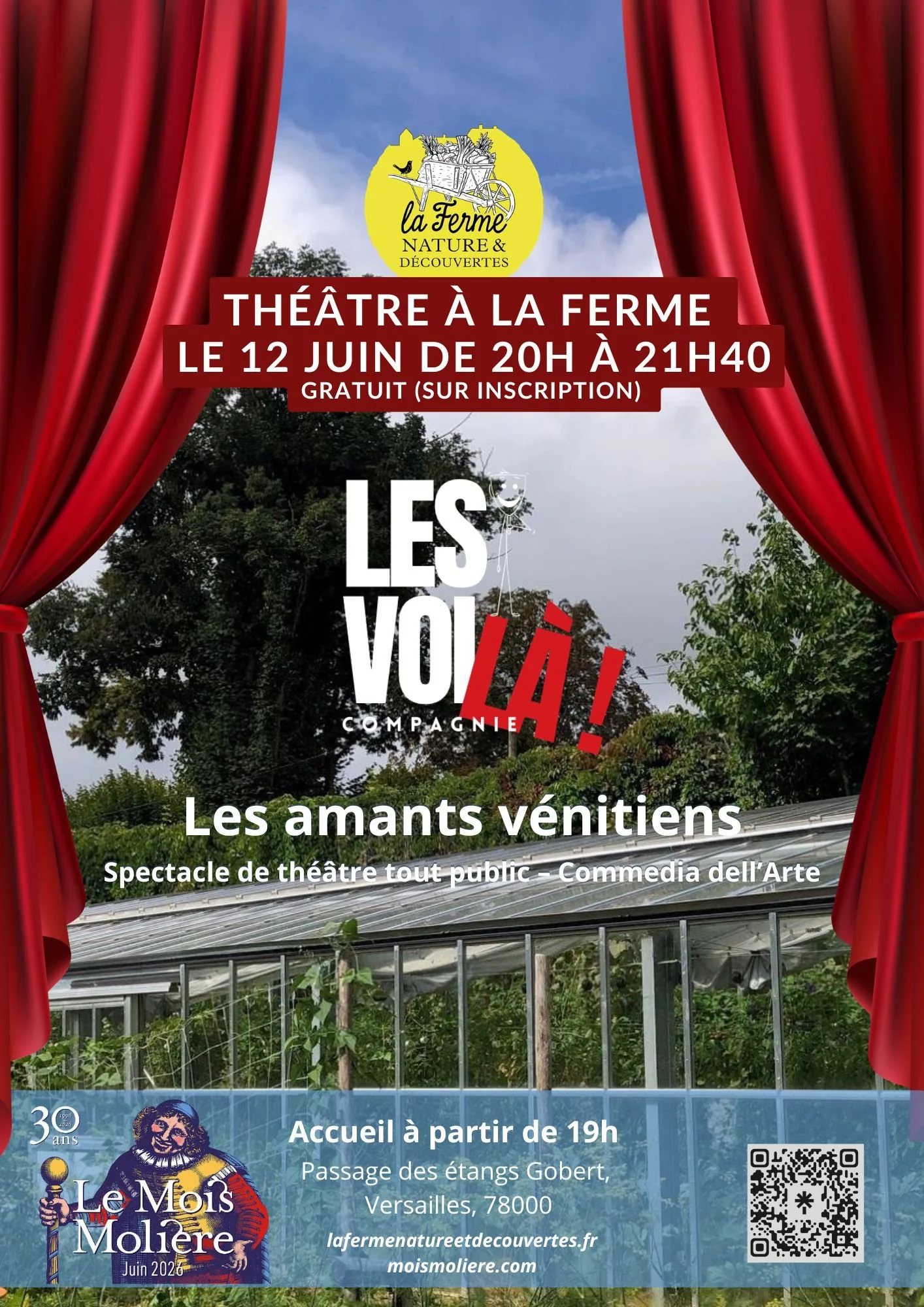 Théatre à la ferme 12 juin 20h