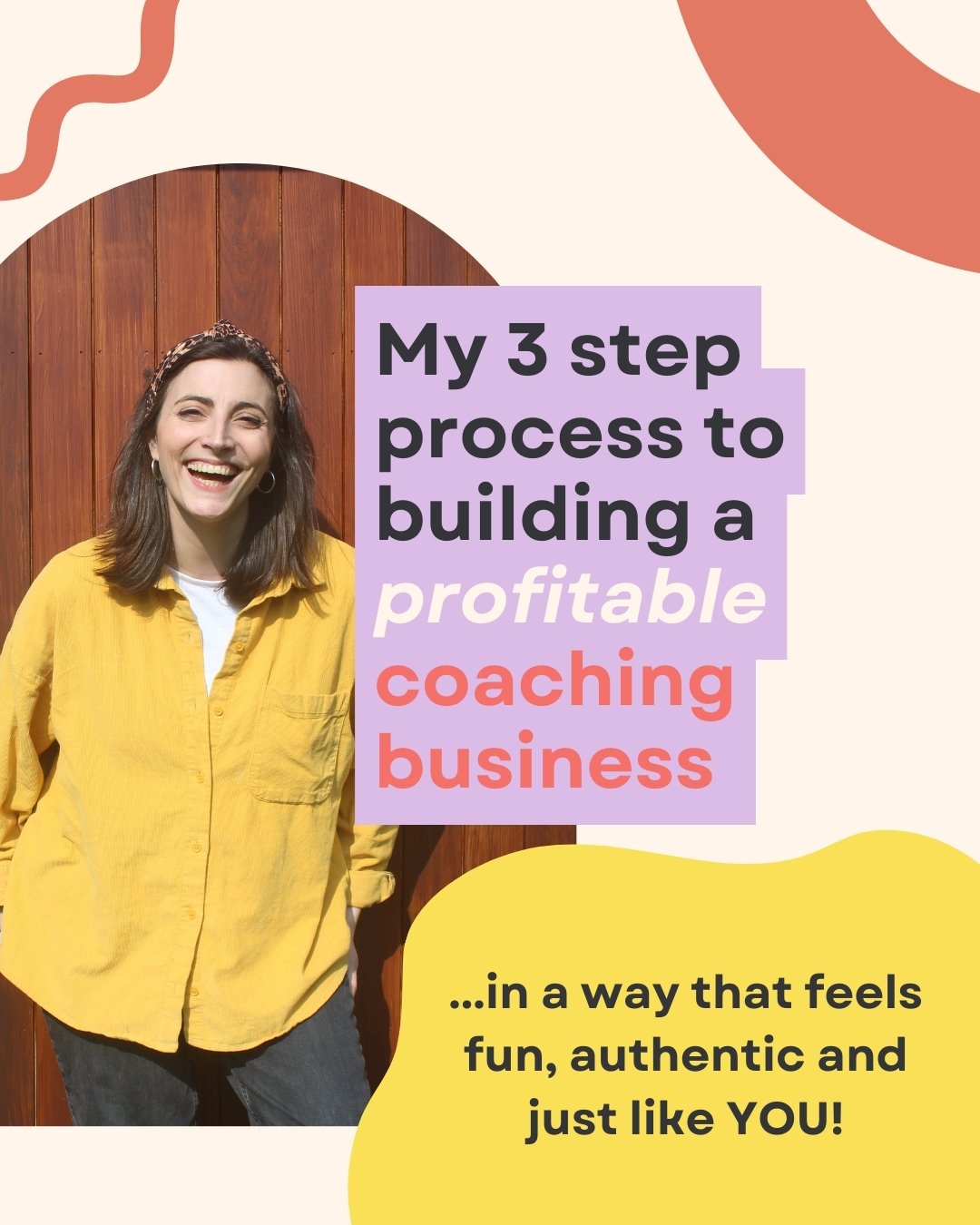 This is my tried and tested 3-step method to building a profitable coaching business that feels fun, authentic, and just like you! 🎉✨

1. Clarify 🔍 --&gt; Get crystal clear on who you are as a coach, who you help, and why. Create an offer that spea