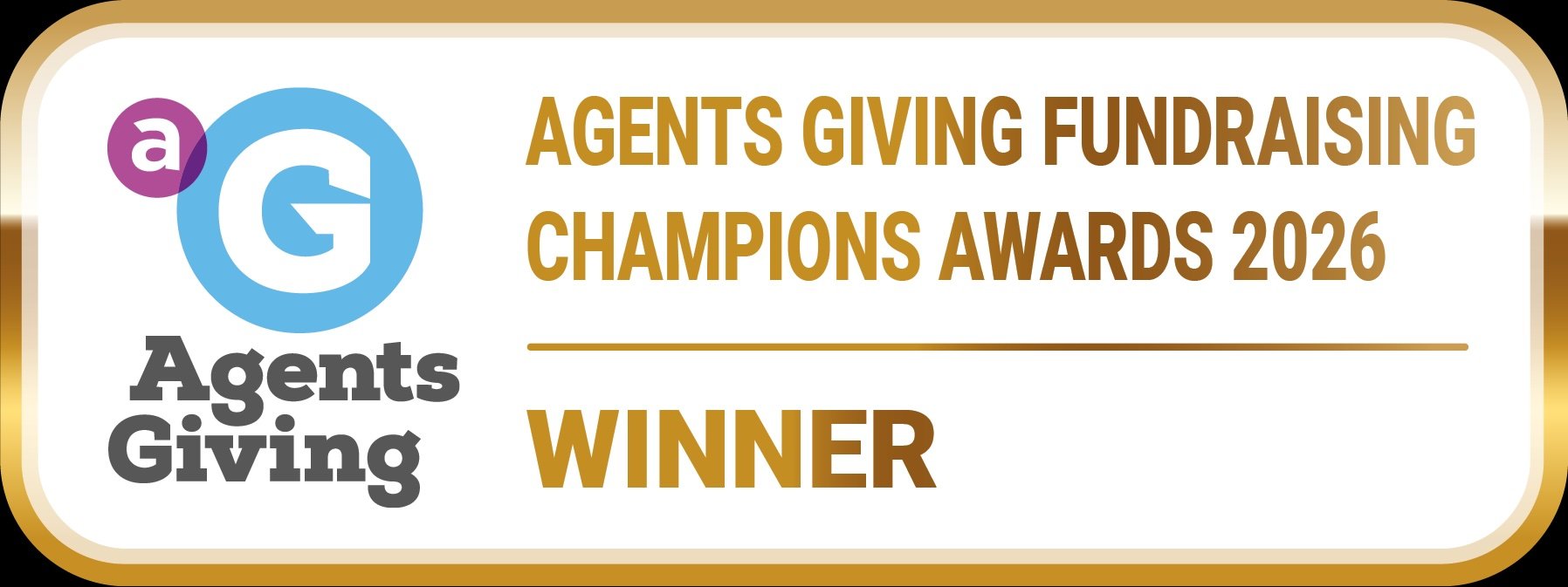 Agents Giving Fundraising Champions Awards 2026 winner logo