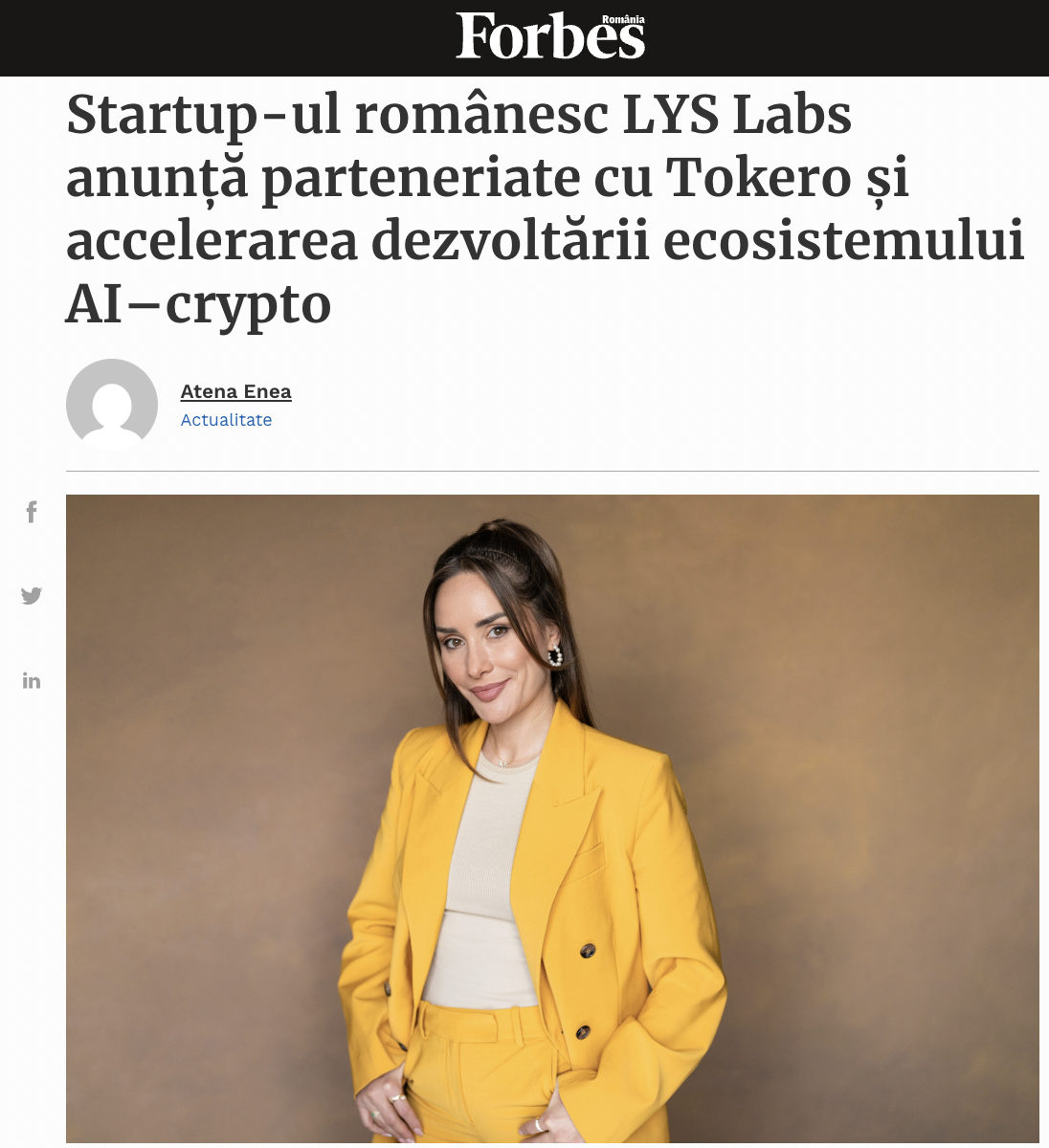 https://www.forbes.ro/startup-ul-romanesc-lys-labs-anunta-parteneriate-cu-tokero-si-accelerarea-dezvoltarii-ecosistemului-ai-crypto-468186?fbclid=IwY2xjawPcucFleHRuA2FlbQIxMQBzcnRjBmFwcF9pZAwzNTA2ODU1MzE3MjgAAR5tAYDxXN0xRxAi39wcWGqiGn-FQ7-PBTDi8KBD9C