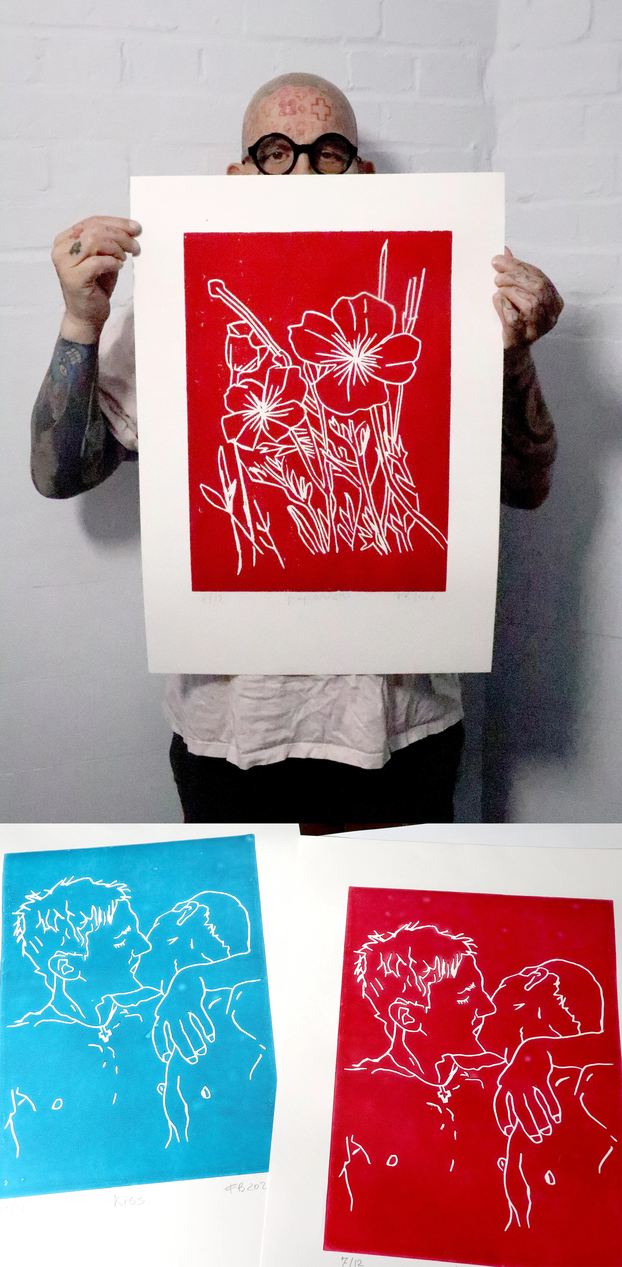 2 new lino-cut prints now available