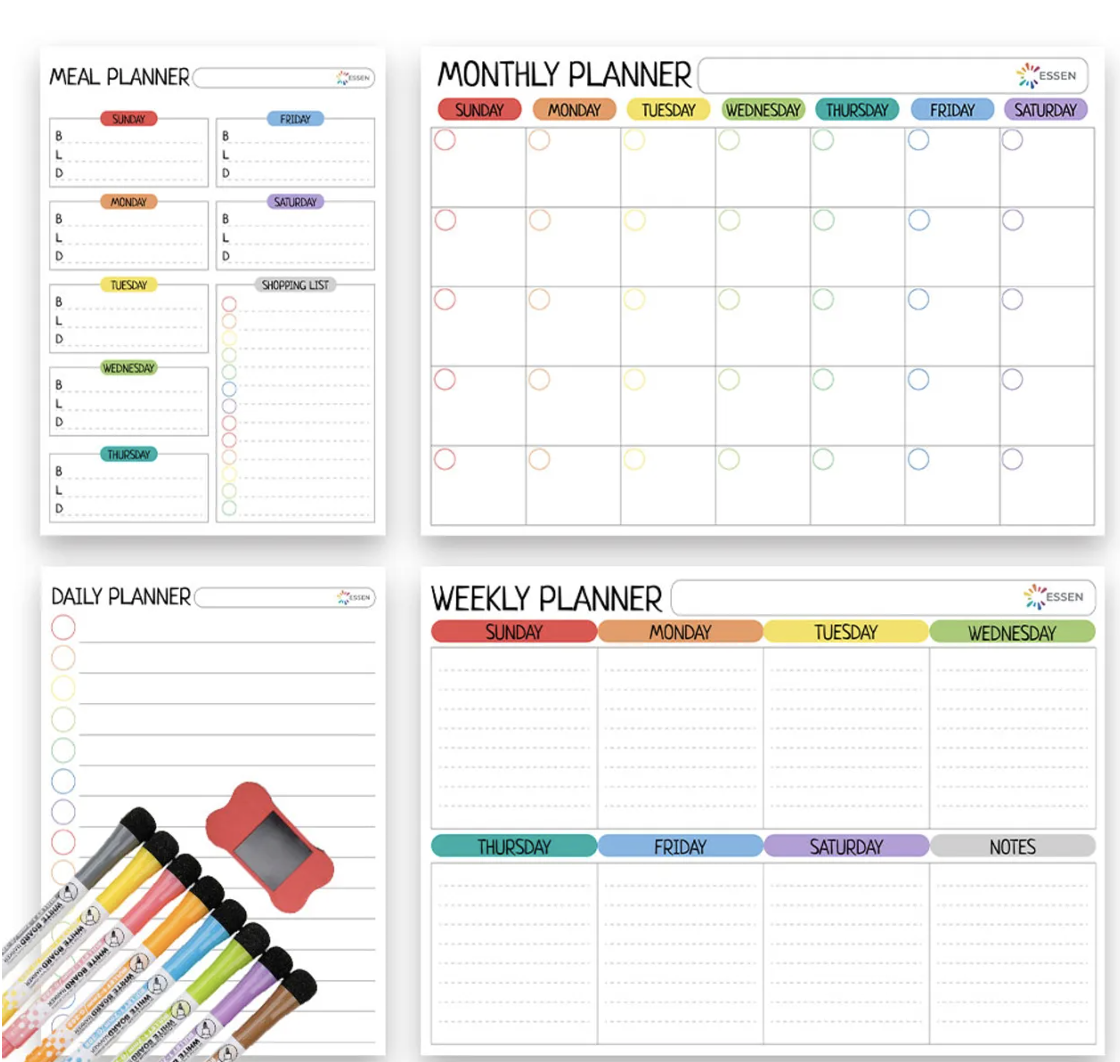 Magnetic Whiteboard Planner for Fridge