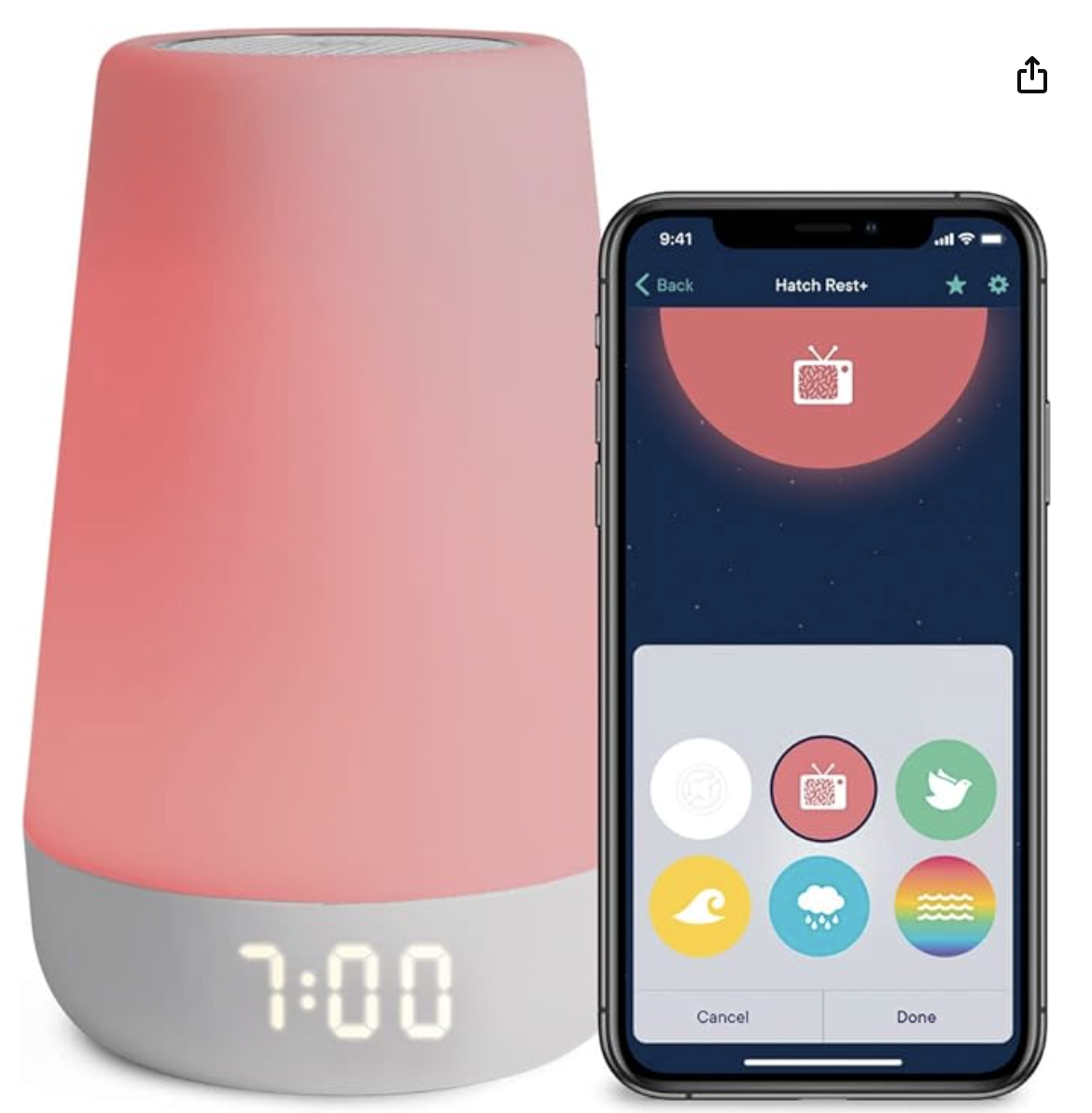 Hatch Night Light / White Noise Machine 