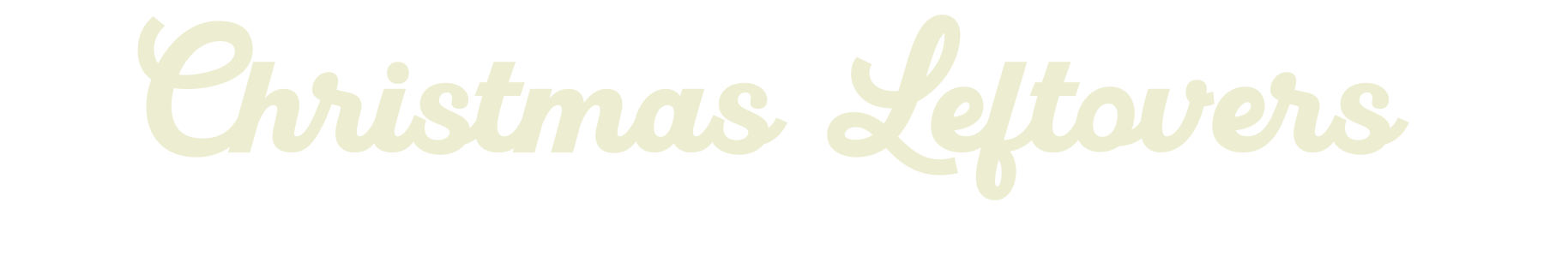 Text reading 'Christmas Letters' in a cursive font on a black background