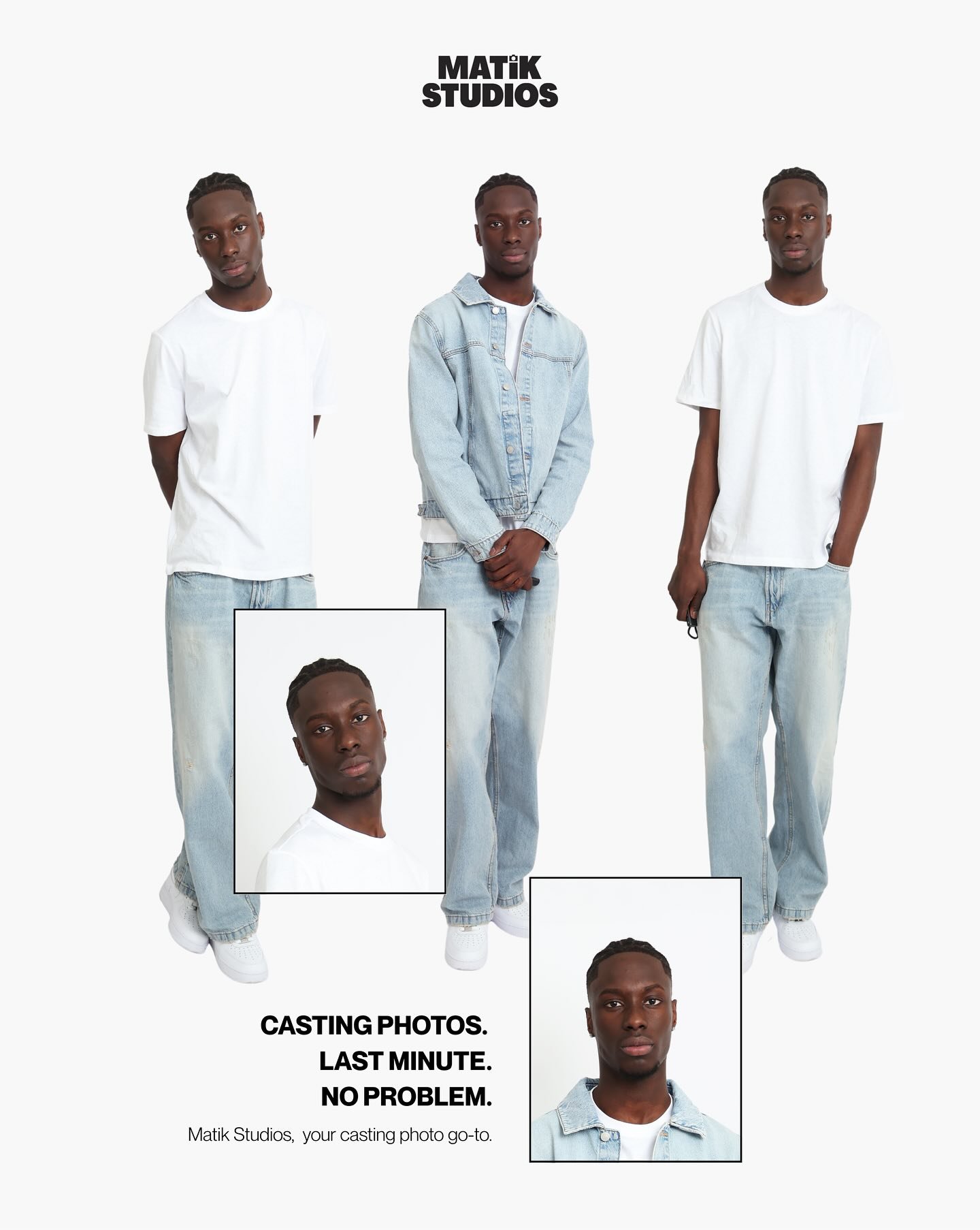 &iquest;FOTOS DE CASTING A &Uacute;LTIMA HORA?
📸 Self-shoot en Matik Studios
Lleg&aacute;s, te sac&aacute;s las fotos, las mand&aacute;s. As&iacute; de simple.

&bull; Set listo para usar
&bull; Enviamos al instante por AirDrop o email
&bull; Sin fo