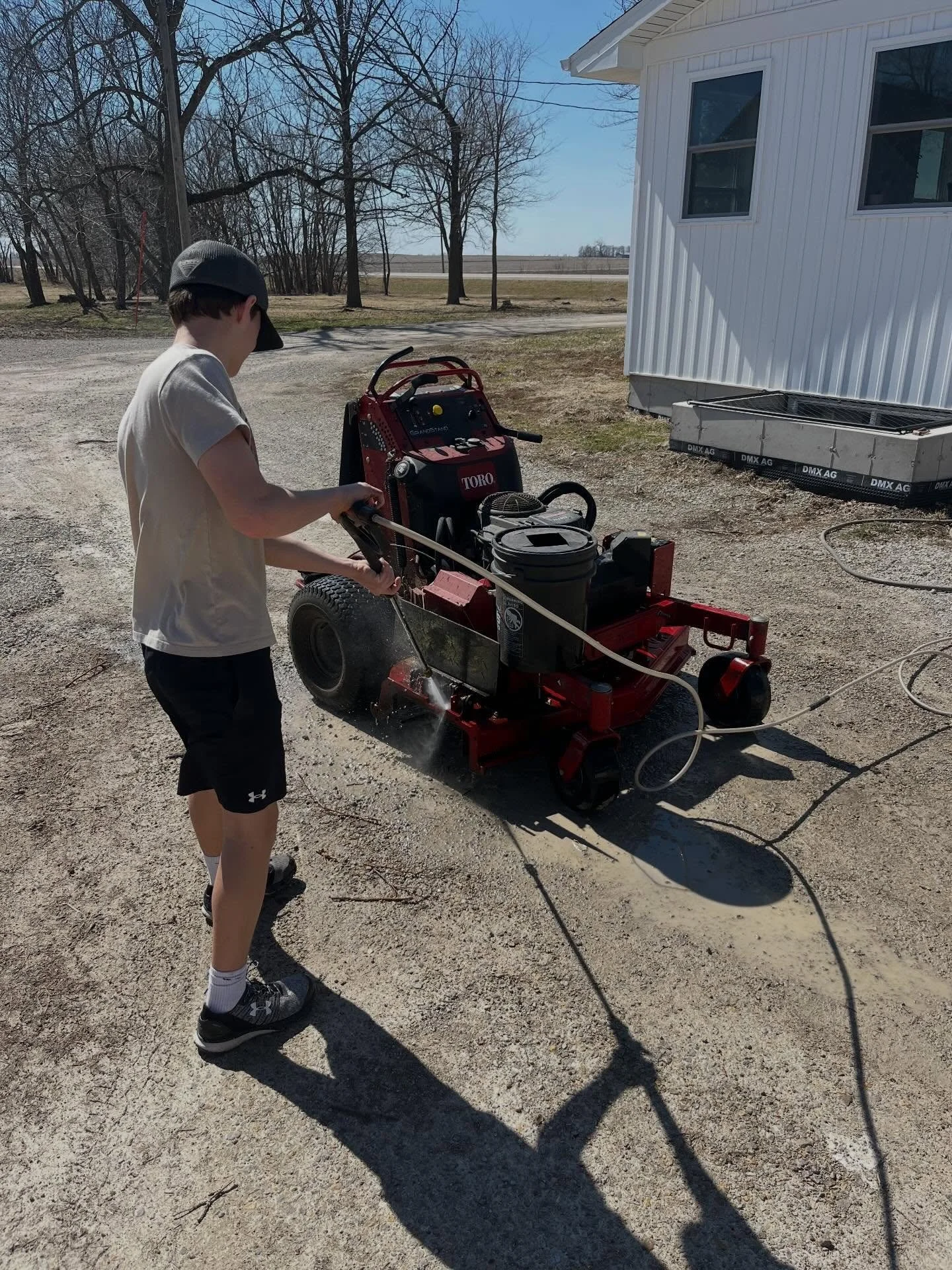 Serviced and cleaned up the equipment this week! New belts, blades, oil, filters, etc! #seasonready #toro #torograndstand #echopowertools