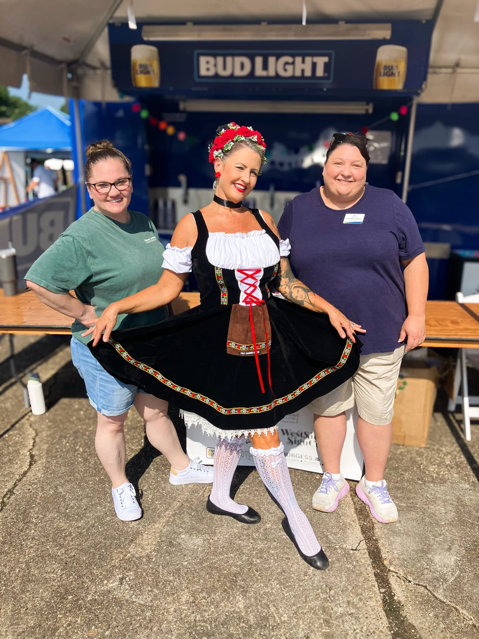 Britani, along with one of our dedicated board members, Jennifer Schenkel, spent the day volunteering at the Harmar Days Festival in the beer garden!