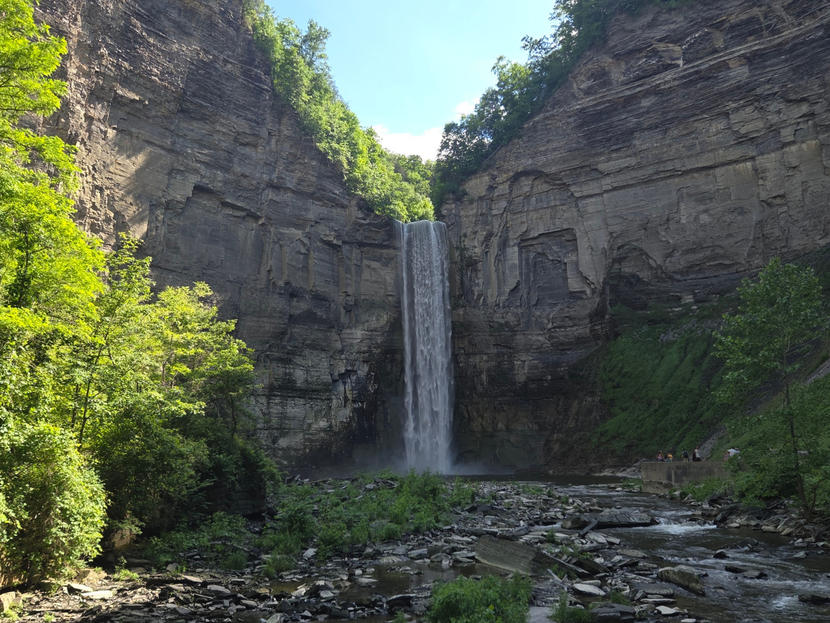 Taughannock Falls viewed from the gorge trail.