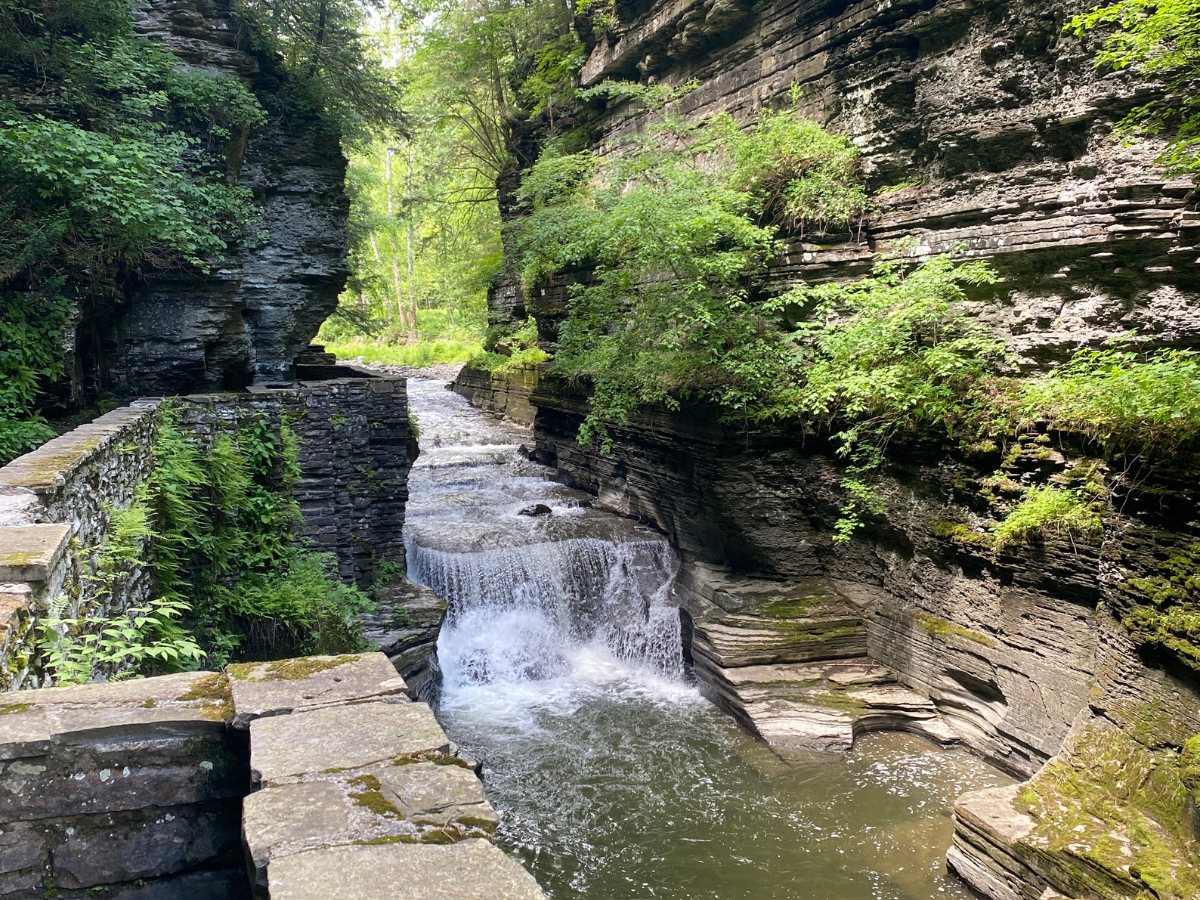 The top of the Lucifer Falls hiking trail.