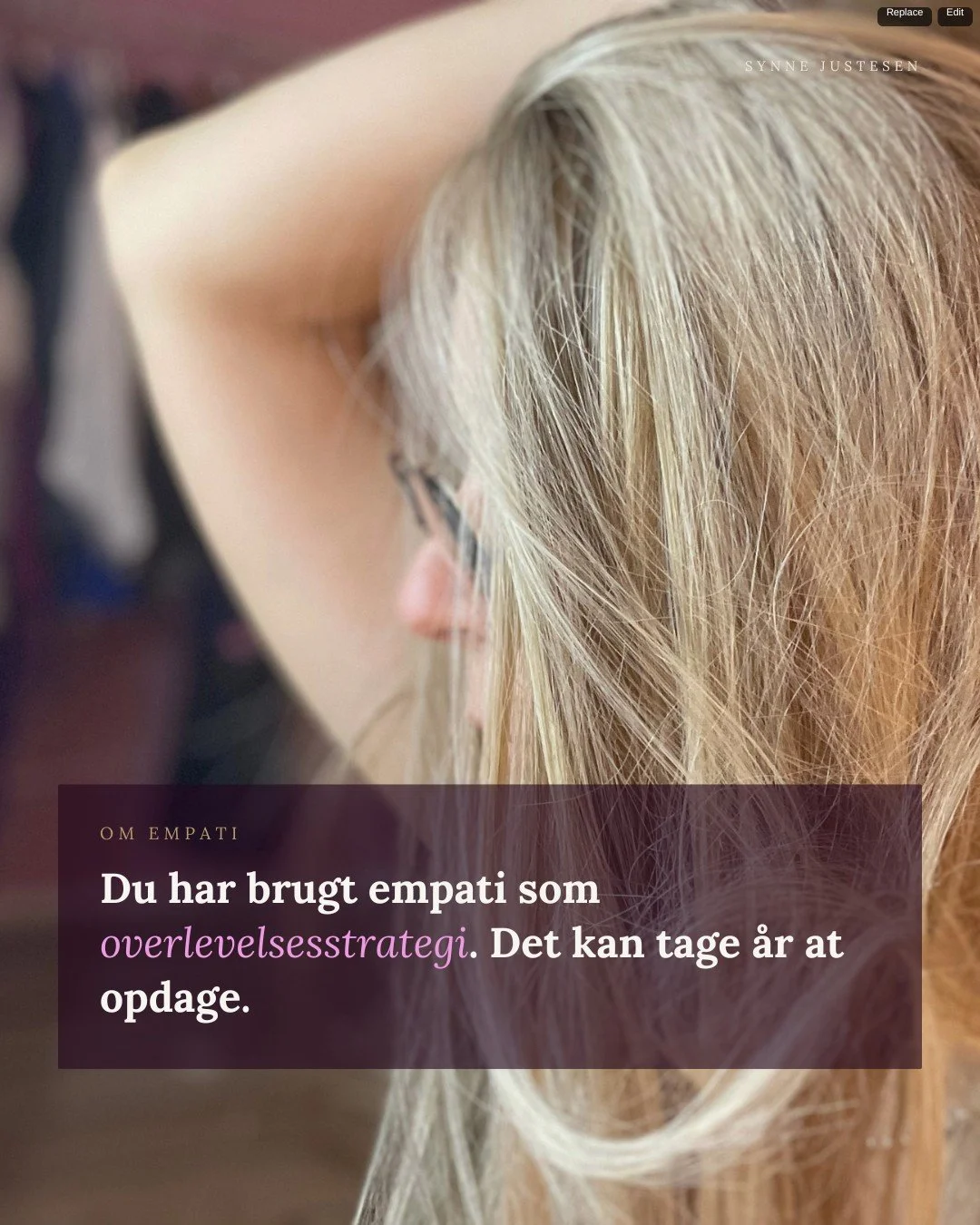 Empati bliver ofte fremh&aelig;vet som noget ubetinget godt. En gave. Et tegn p&aring; modenhed. Og det kan det v&aelig;re. N&aring;r den kommer fra overskud.

Men der findes ogs&aring; en empati, du l&aelig;rte for tidligt. En, der opstod, fordi det