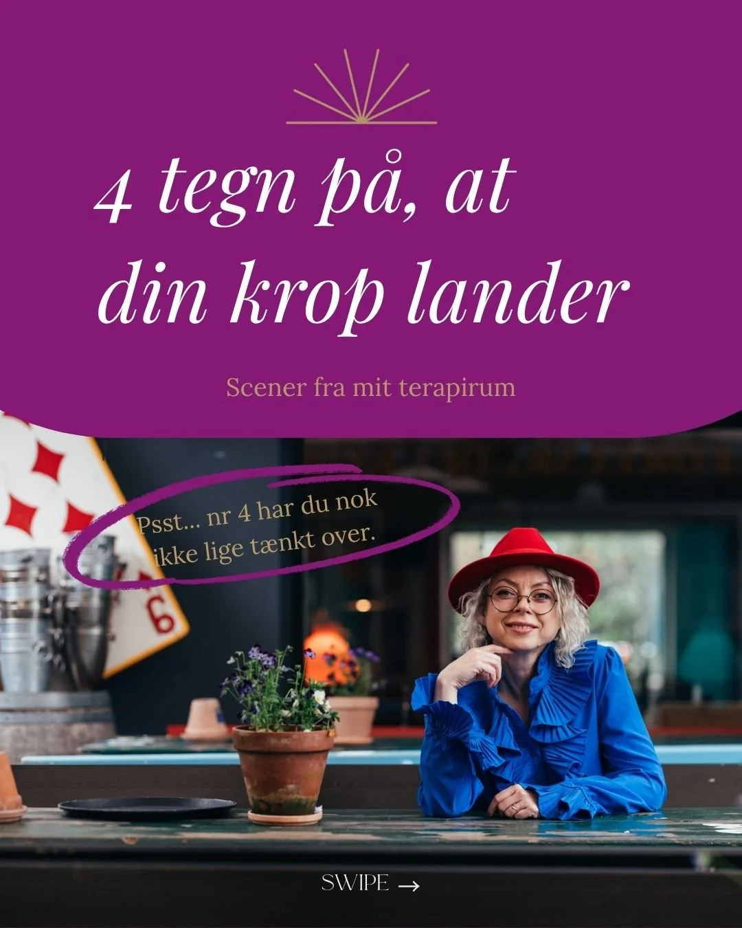 Der sker s&aring; meget i dig, som ikke er &aring;benlyst hvorfor det sker.

En gaben. Et suk. En mave, der rumler. Et blik, der l&oslash;fter sig og ser rummet igen.

Alt det er tegn p&aring;, at dit nervesystem regulerer sig. 
At din krop finder ro