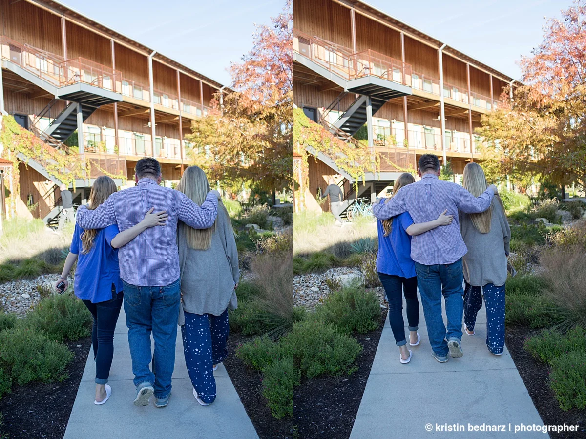  This was the walk to breakfast the next morning. &nbsp;Note the house shoes? &nbsp;I love this place!    