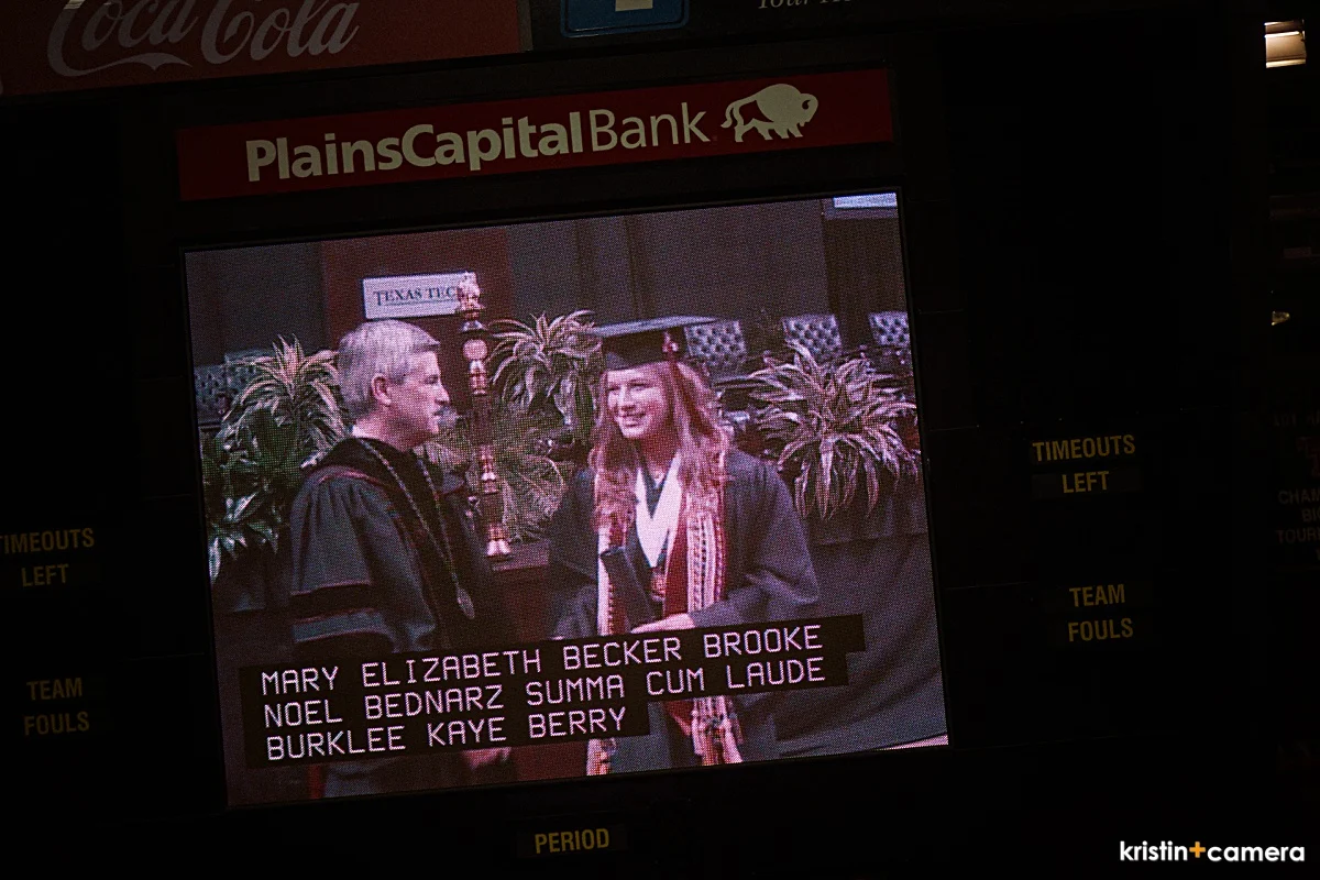  I managed to get a few of her going across the stage. &nbsp;I love having graduations with this big screen! &nbsp;You can totally see the graduate and scream your head off at the same time! &nbsp;And I did! &nbsp; 