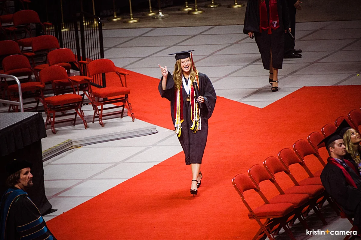  She was looking for us! &nbsp;Check out all those ribbons and chords. &nbsp;HELLO! &nbsp;Girl graduated with honors! 