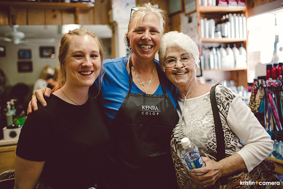  on our tour, we met up with Kathy again. &nbsp;When Kalyn Marie was just a baby, Kathy did her first haircut! &nbsp;How cool is that?!?! 