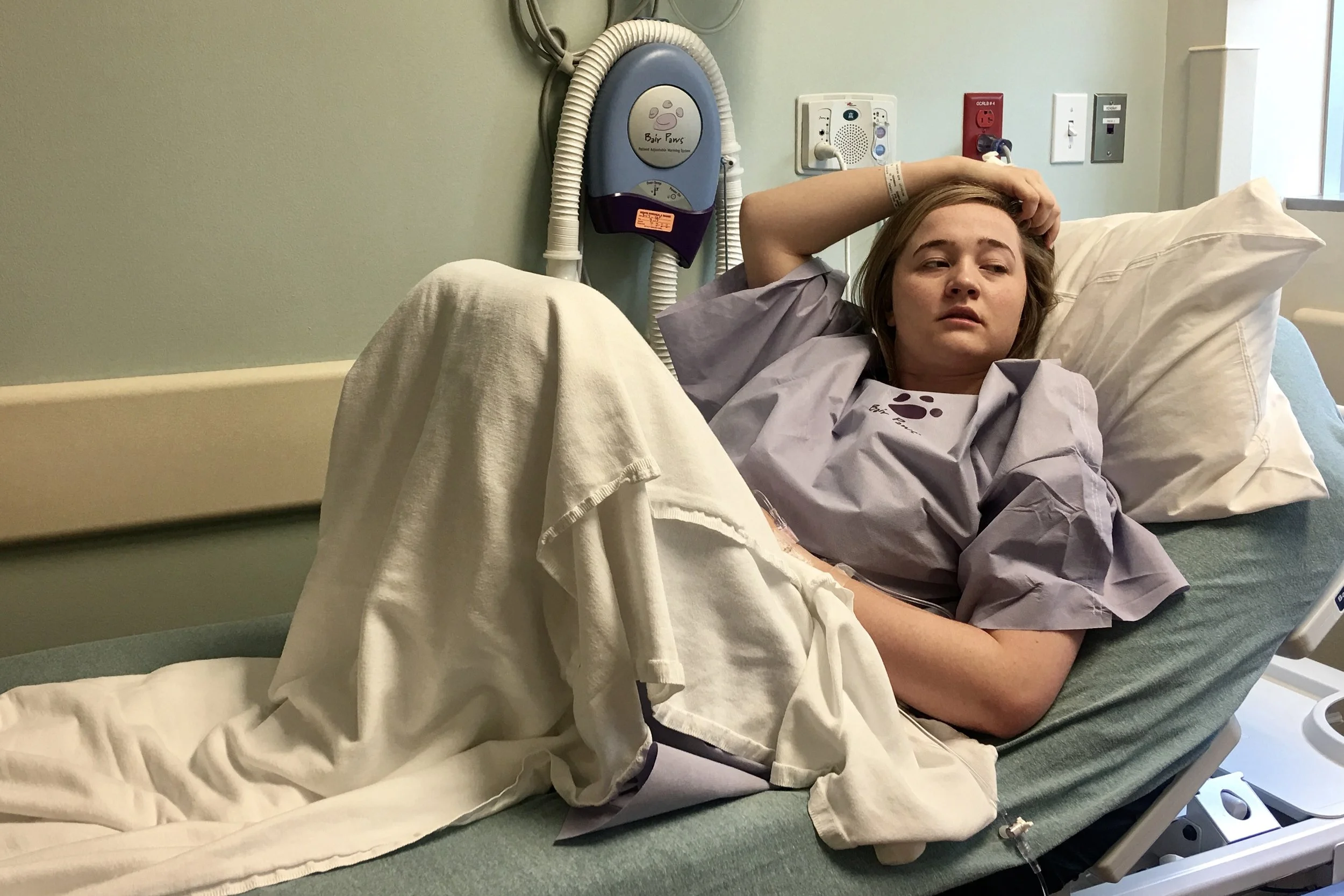  Lots of waiting. &nbsp;This time the hold up was from her doctor's office. They needed orders from him before they could start anything. 