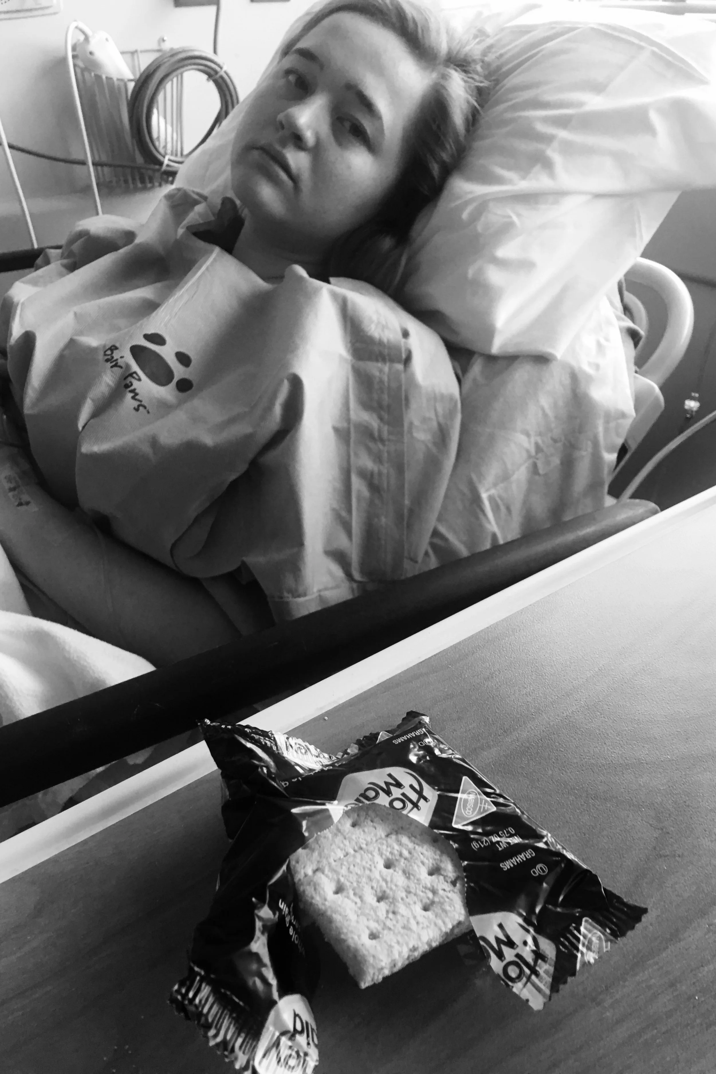  She liked the graham crackers more then the saltines. &nbsp;Can't say I blame her. 